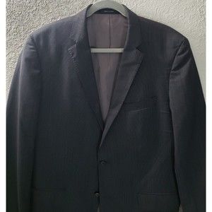 Hugo Boss Sz 42L The Jam 2/Sharp 2 Wool Blazer Jacket Men's Sport Coat Dark Gray